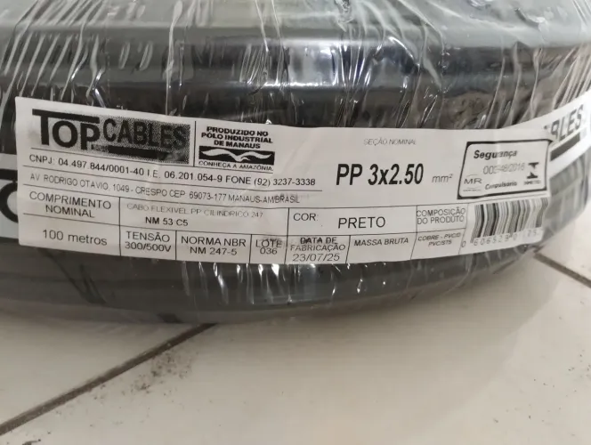 Cabo PP 3 x 2,5mm Peça