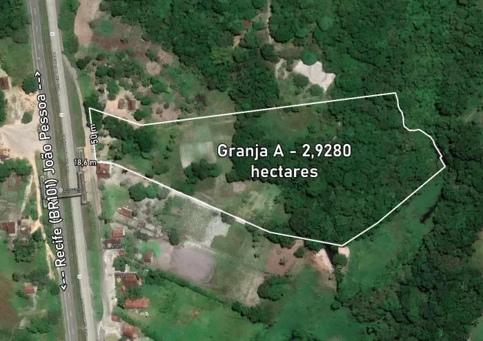 Vendo área beira de pista na BR 101 sentido Recife João Pessoa 