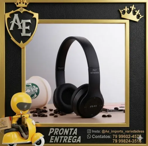 Fone headphone bluetooth P47