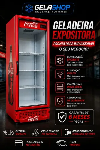 Geladeira expositora - coca cola - garantia