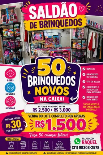 Venda de brinquedos