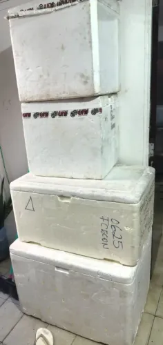 Vende se caixa de isopor 2 pequenas é 2 grandes