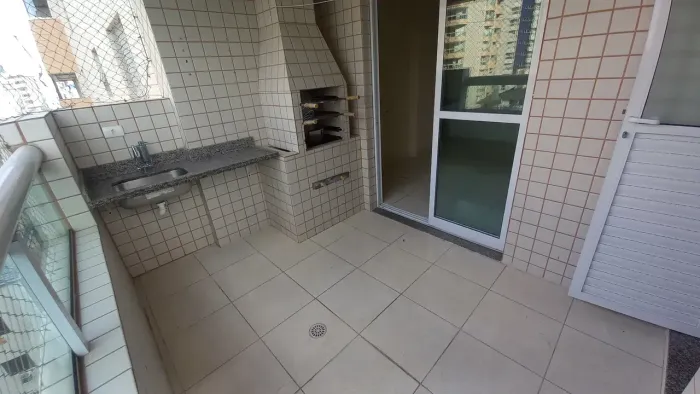 Apartamento 1 Suíte, Varanda Gourmet, perto da Praia, com Lazer, na Aviação - Praia Grande