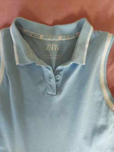Vestido Zara kids lindo Azul tipo tenista TAM 9 e 10