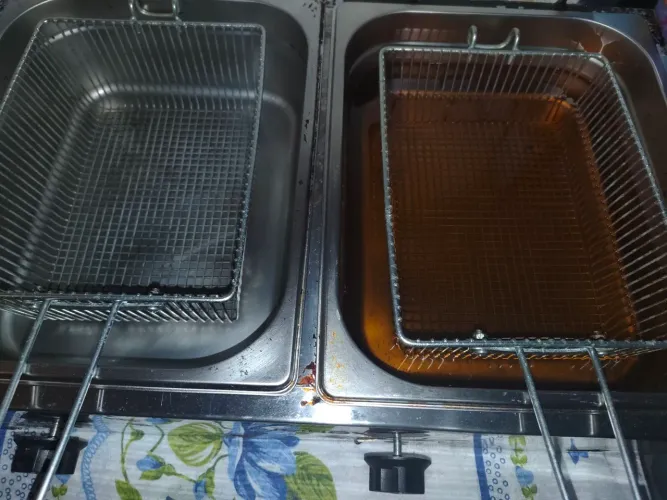 Fritadeira a gás 2 cubas 5 litros cada