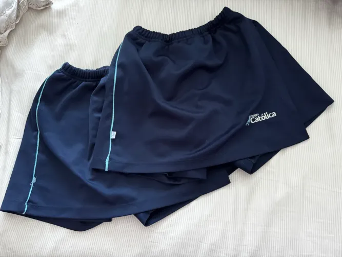Short saia uniforme colégio católica