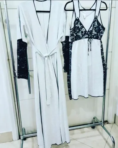 Conjunto Robe e camisola Tam. G