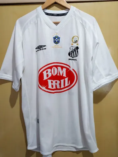 CAMISA SANTOS F.C. - Temporada 2003 - ORIGINAL - Uniforme 1 - TAMANHO GG - HISTÓRICA