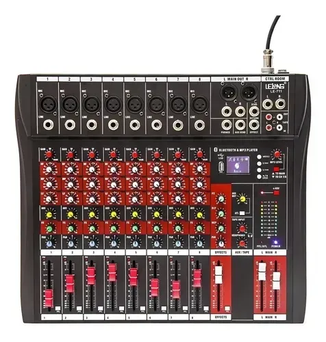 Mesa Som Console 8 Canais Le-711 Usb Bluetooth