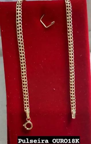 Pulseira ouro 18k lacraia