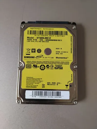 HD Samsung 500 GB 100% retirada local leia a descrição