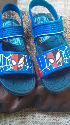 Chinelo infantil masculino homem aranha n 33/34