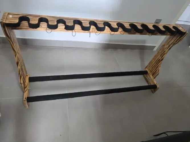 Suporte 12 guitarras para colocar no chão