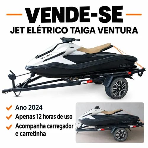 Jet Ski Elétrico Taiga Ventura 2024 - Apenas 12h + Carregador e Carretinha