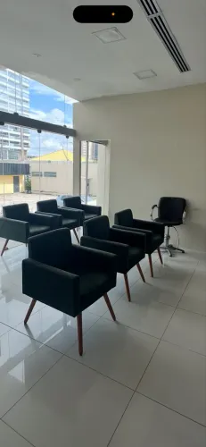 Poltronas de recepção elegante para clientes, cor verde musgo, ainda 4 disponível.