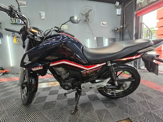 Honda Titan 160 Azul Perolizado - [2021] - Impecável!