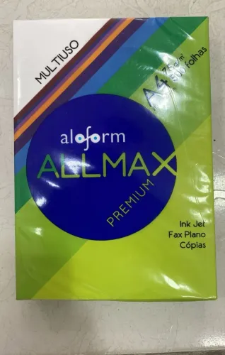 Resma De papel A4 75G com 500 folhas.