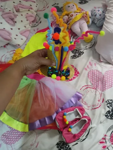 Fantasia  da palhacinha infantil 