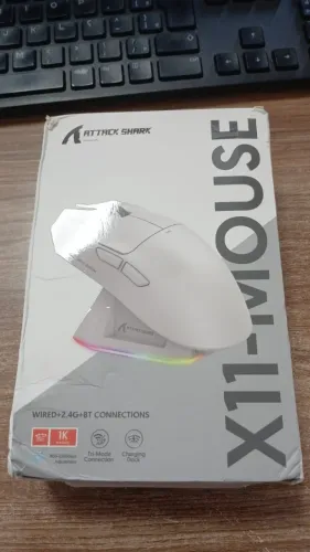 Mouse attack Shark X11 Preto, novo lacrado na caixa.