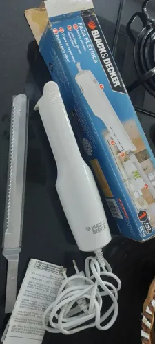 Faca elétrica modelo Ek100t(127v) - black&decker( nova sem uso)