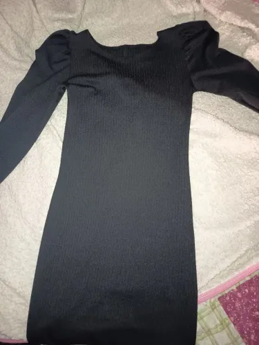 Vestido com manga bufante
