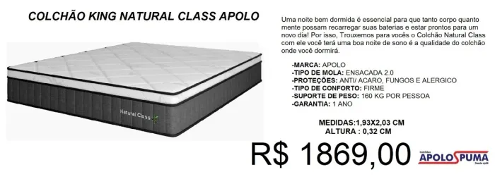 Colchão - king - compre hoje e receba em até 72 horas