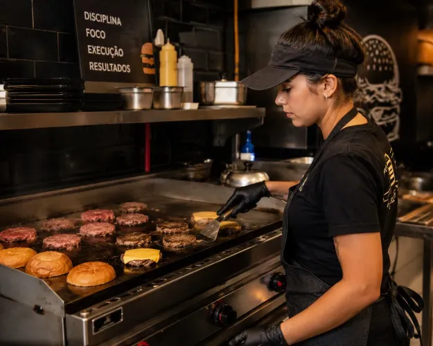 Vaga para delivery de hambúrguer
