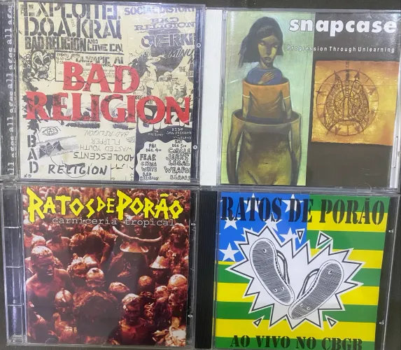 Cds Rock punk metal. Valores na descrição 