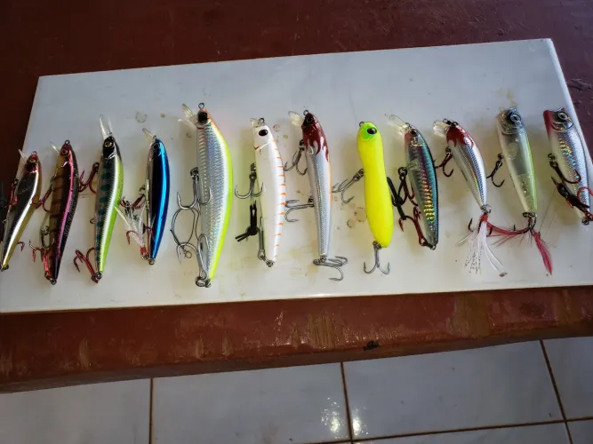 Vendo 12 isca artificial nova.