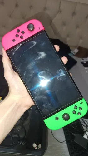nintendo switch oled 500gb desbloq com acessorios originais