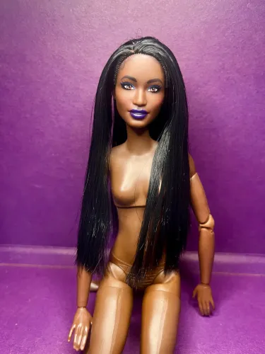 Cabeça Boneca Barbie BMR Negra