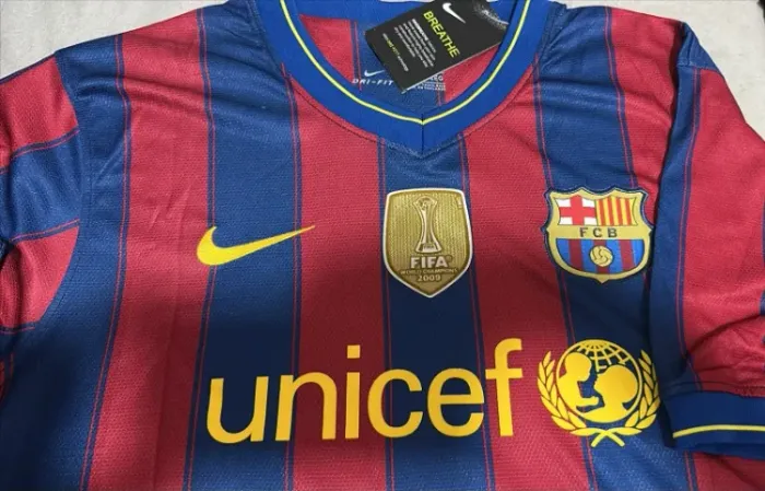 Camisa Barcelona 2009-2010 Personalizada MESSI 10 + patch campeão mundial
