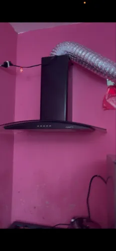 Coifa de vidro