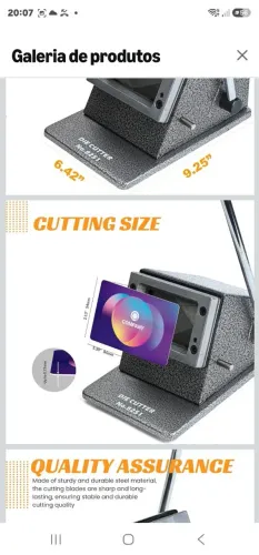 CORTADOR DE CARTAO E FOTO Cutter Punch Right Corner Picture Punch