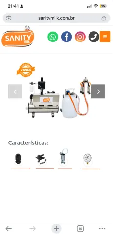 ordenhadeira sanity 