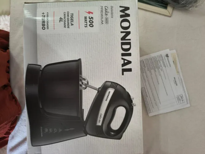 Batedeira Mondial Cake Inox Premium - Nova, na Caixa, com Garantia