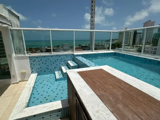 Cobertura Duplex Vista Mar | Piscina Privativa | Mobiliada | Ponta Negra | Natal RN