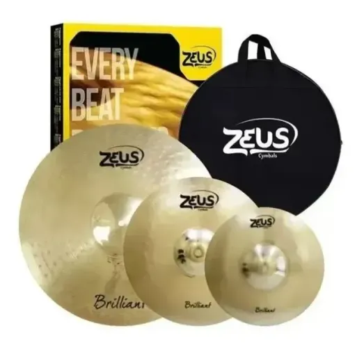 Kit De Pratos Zeus Brilliant 14,16,20 Liga B20 Com Bag