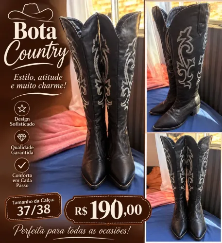 Bota usada em estado de novo.