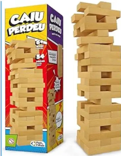 Brinquedo infantil - Caiu perdeu - 54 peças