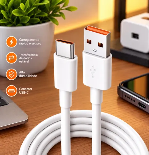 Cabo USB tipo c