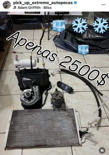 Kit Ar condicionado S10 2000 a 2011 usado original 