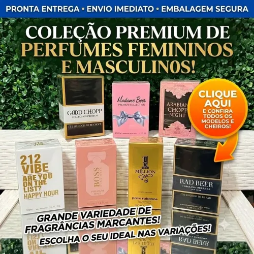 Perfumes masculina e feminina de 100 ml