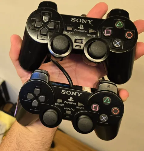 2 CONTROLES PS2 ORIGINAL