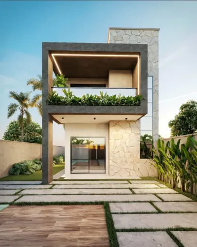 CASA DUPLEX MODERNA NO EUSÉBIO | 3 SUÍTES E FINO ACABAMENTO