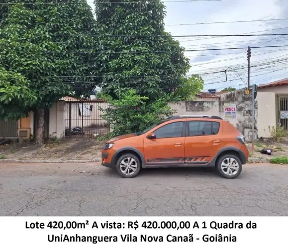 Leia a descrição: Lote 420,00m² (A 1 Quadra da UniAnhanguera) Vila Nova Canaã
