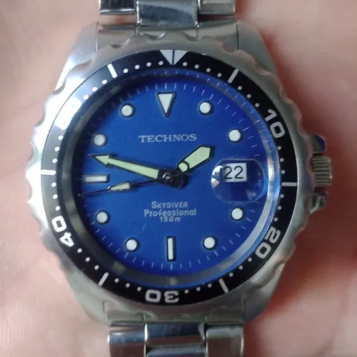 TECHNOS Skydiver Diver 150m (Relíquia Coleção)