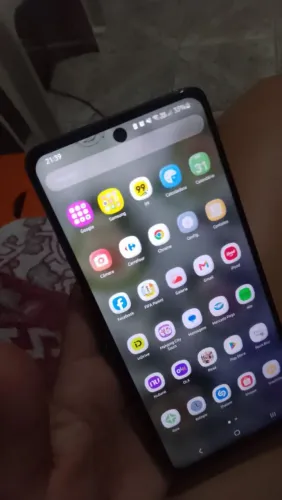 Celular Samsung Galaxy M62 TRINCADO película fosca carregador caixa nota fiscal ENTREGO