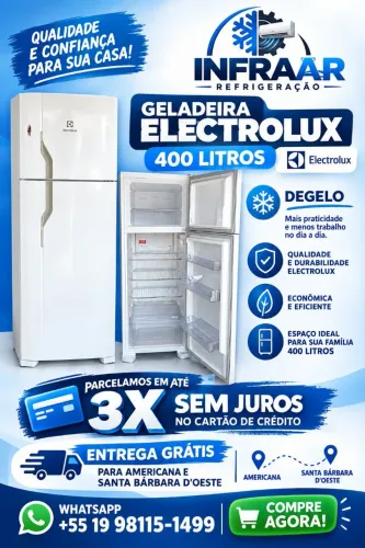 GELADEIRA Eletrolux 400 litros