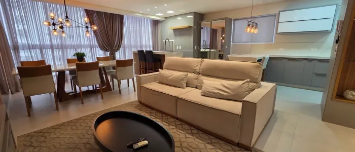 30% Entrada e 48x - Apartamento Decorado 3 Suítes e 4 Vagas Balneário Camboriú